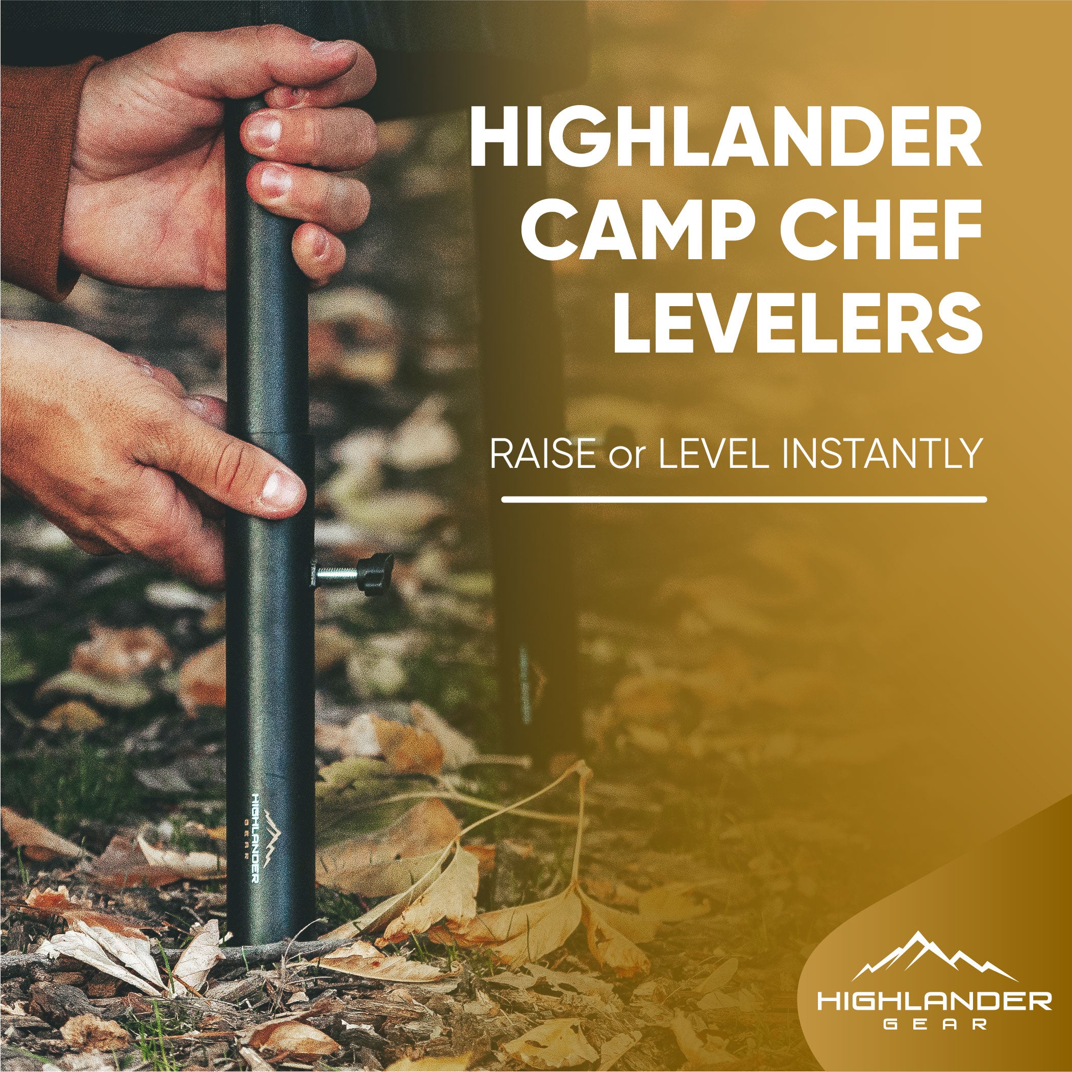 Highlander Camp Chef Levelers, Folding Table Risers. Set of 4.